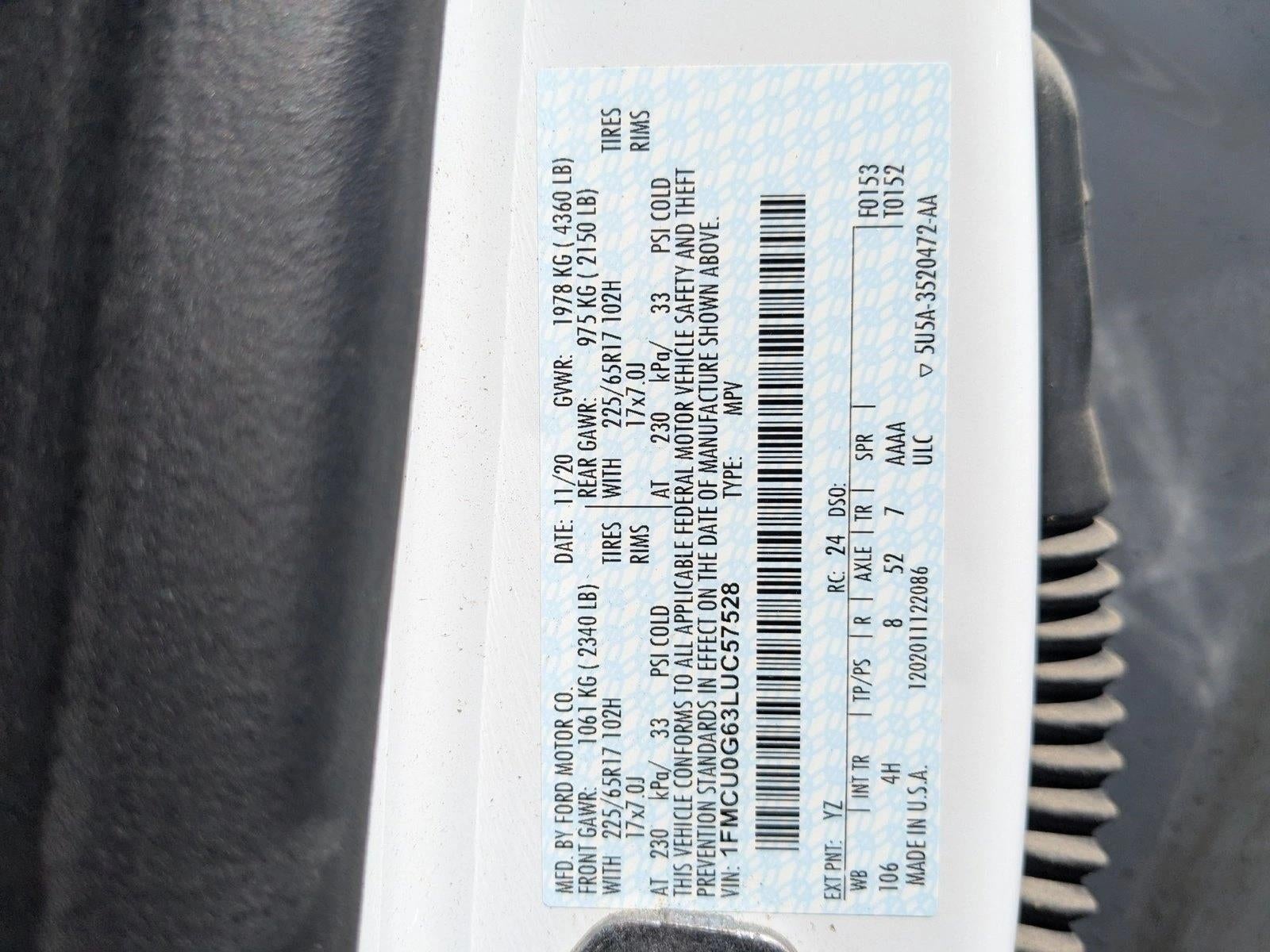 2020 Ford Escape SE FWD