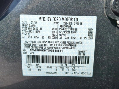 2025 Ford Explorer ST-Line 4WD