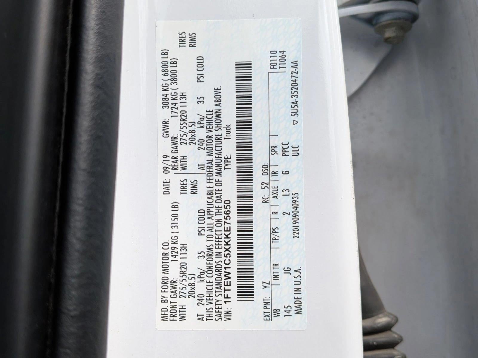 2019 Ford F-150 XL 2WD SuperCrew 5.5' Box STX