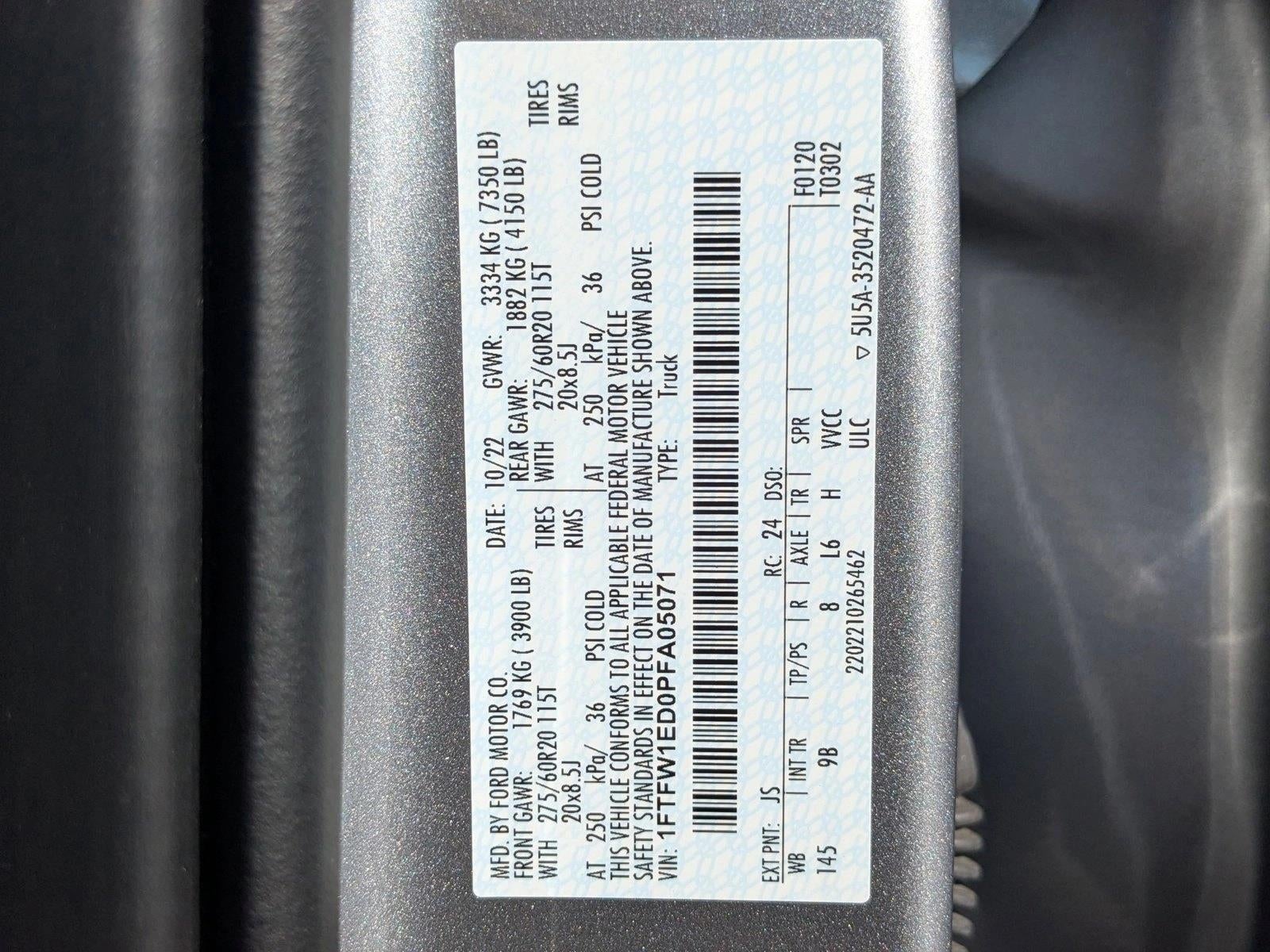 2023 Ford F-150 Platinum 4WD SuperCrew 5.5' Box