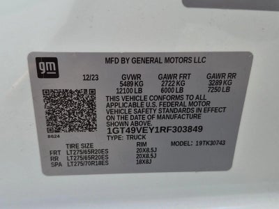 2024 GMC Sierra 3500HD Crew Cab Standard Box 4-Wheel Drive AT4