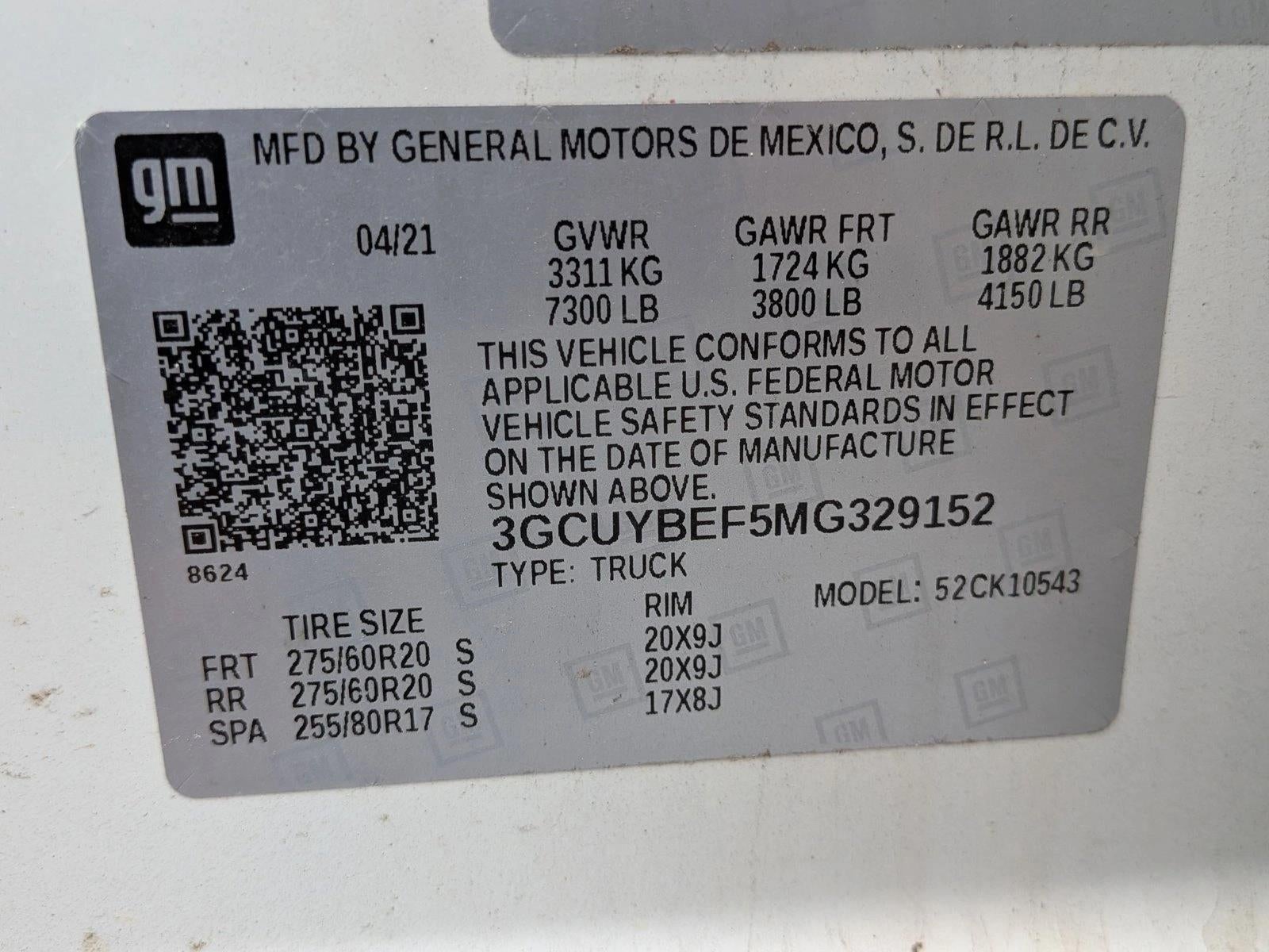 2021 Chevrolet Silverado 1500 Crew Cab Short Box 4-Wheel Drive Custom
