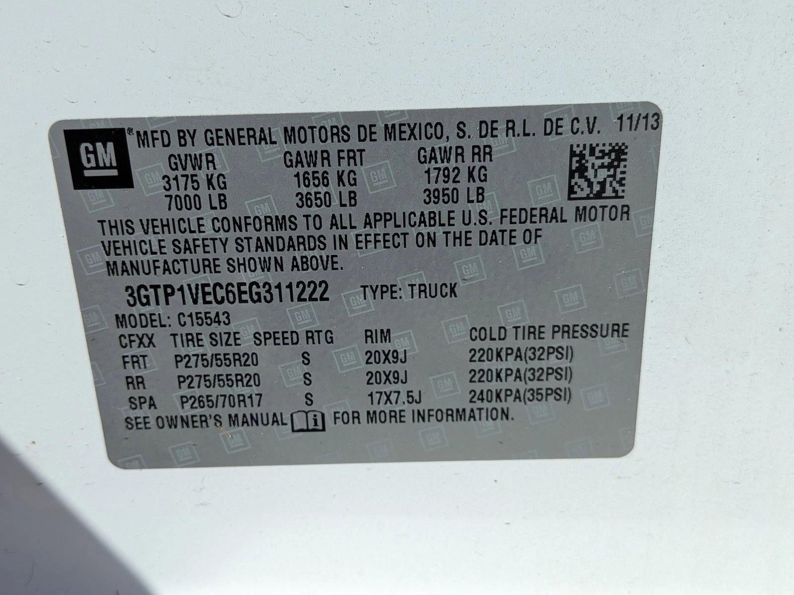 2014 GMC Sierra 1500 Crew Cab Short Box 2-Wheel Drive SLT