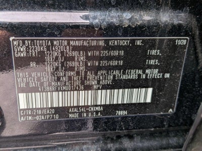 2021 Toyota RAV4 Hybrid XLE Premium AWD (Natl)