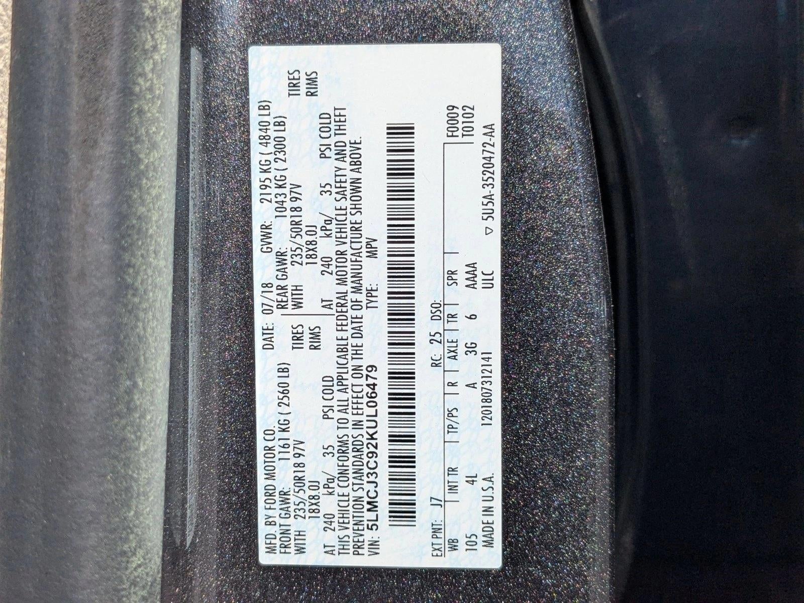 2019 Lincoln MKC Reserve FWD