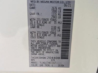 2022 Nissan Pathfinder Platinum 2WD