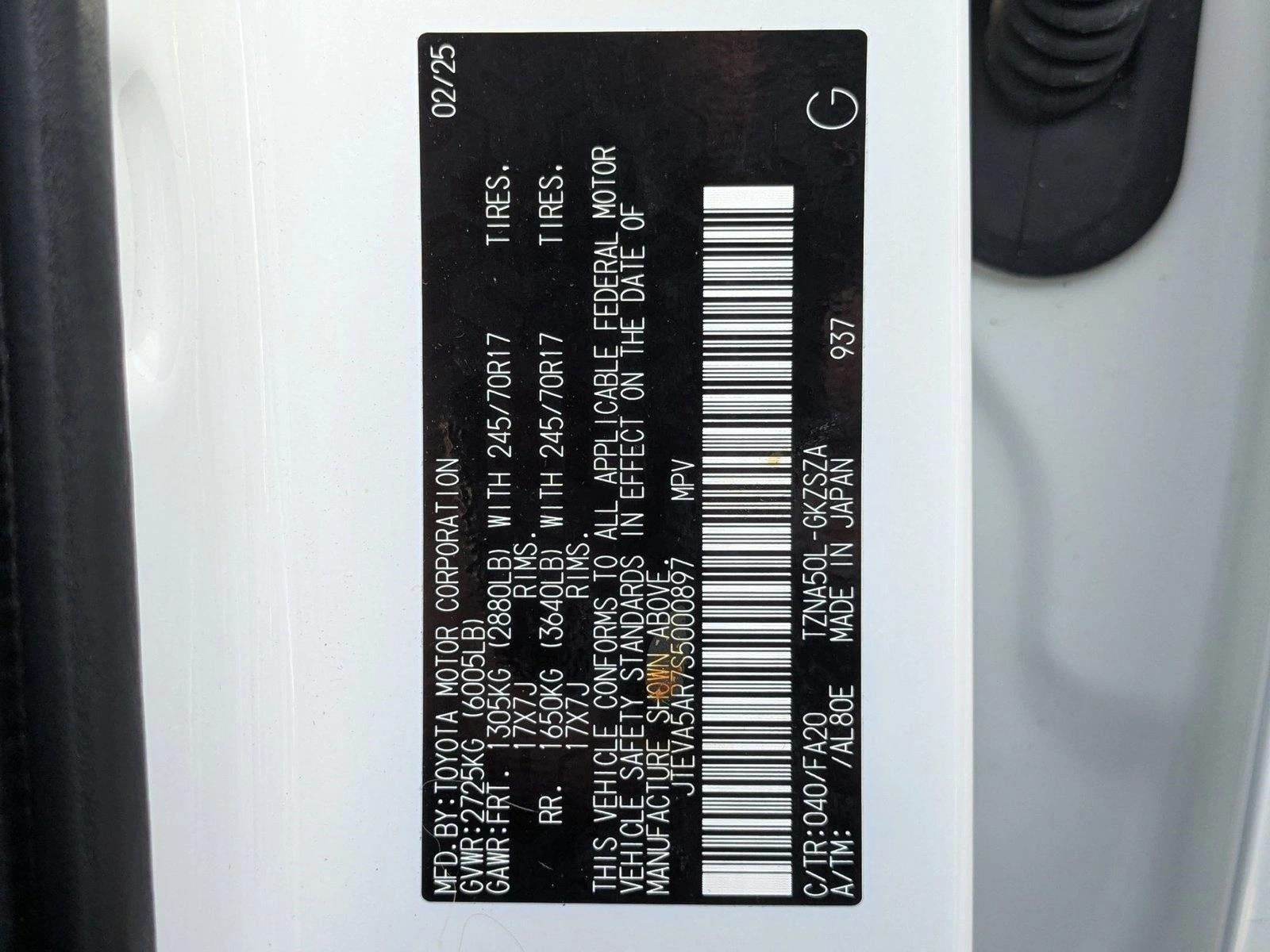 2025 Toyota 4Runner SR5 2WD (Natl)