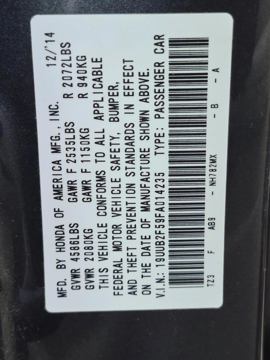 2015 Acura TLX FWD V6 Tech