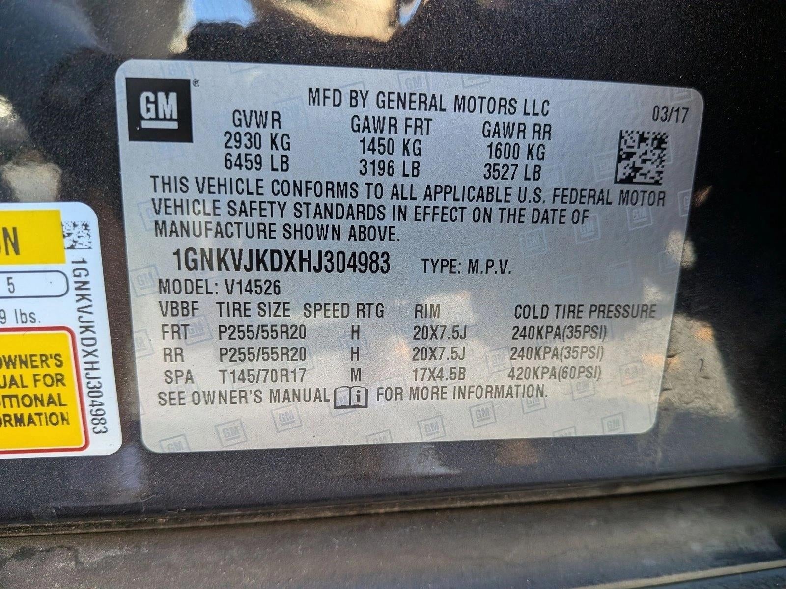 2017 Chevrolet Traverse AWD Premier