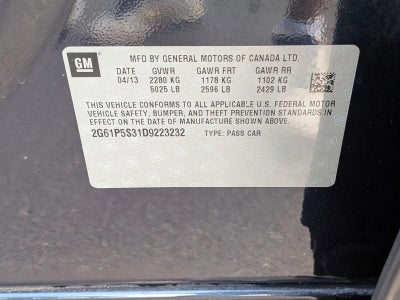 2013 Cadillac XTS 3.6L V6 FWD Luxury