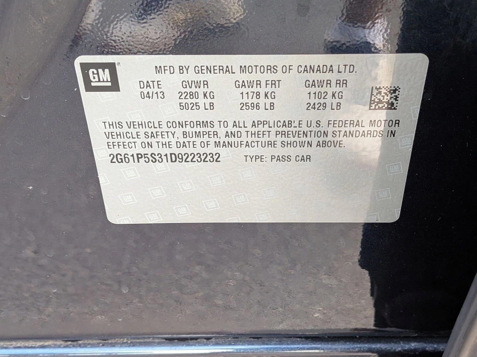 2013 Cadillac XTS 3.6L V6 FWD Luxury