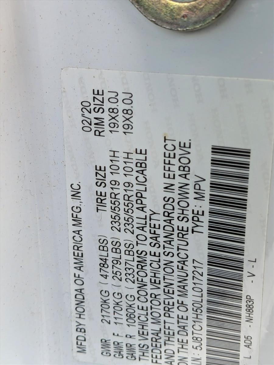 2020 Acura RDX FWD w/Technology Pkg