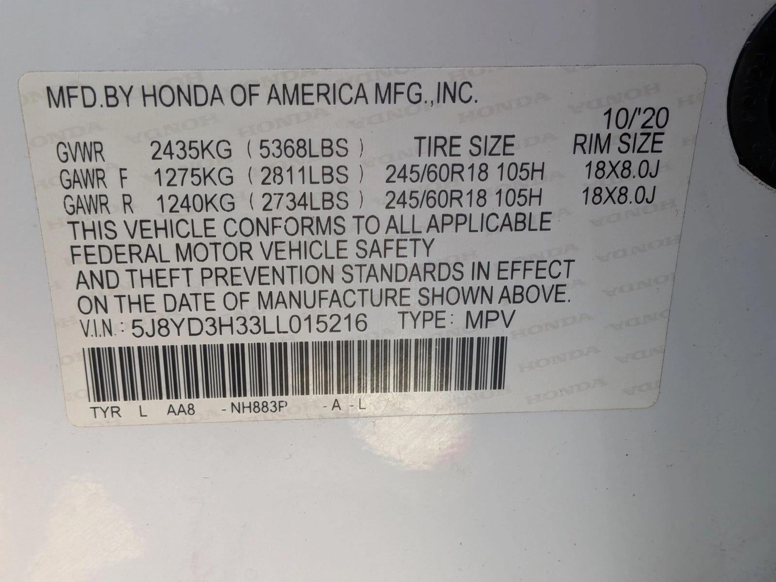 2020 Acura MDX FWD 7-Passenger