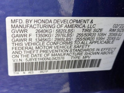 2022 Acura MDX SH-AWD w/A-Spec Package