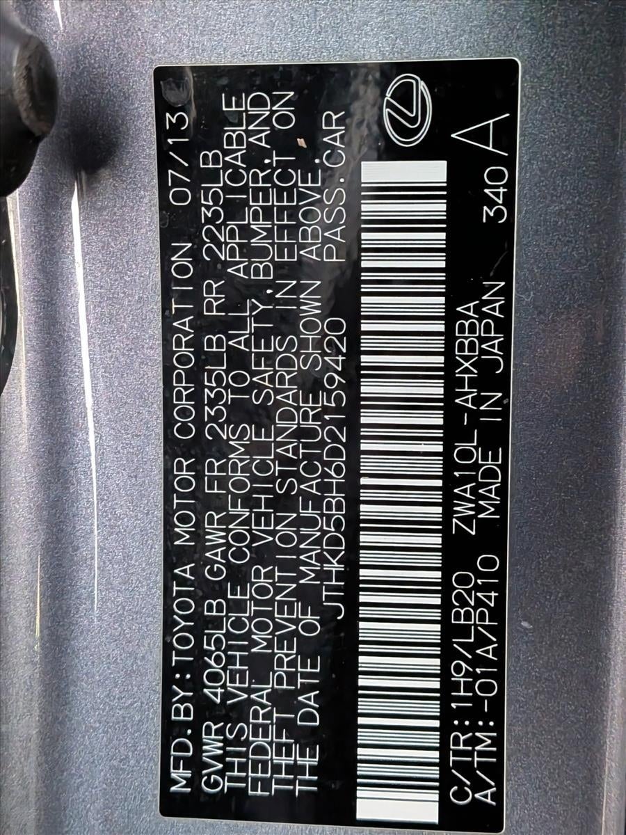 2013 Lexus CT 200h 5dr Sdn Hybrid