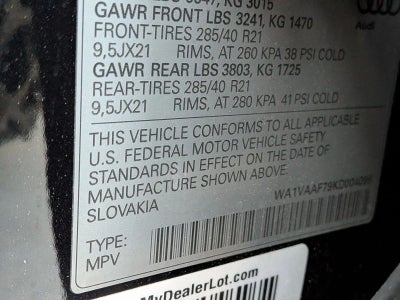 2019 Audi Q7 Prestige 55 TFSI quattro