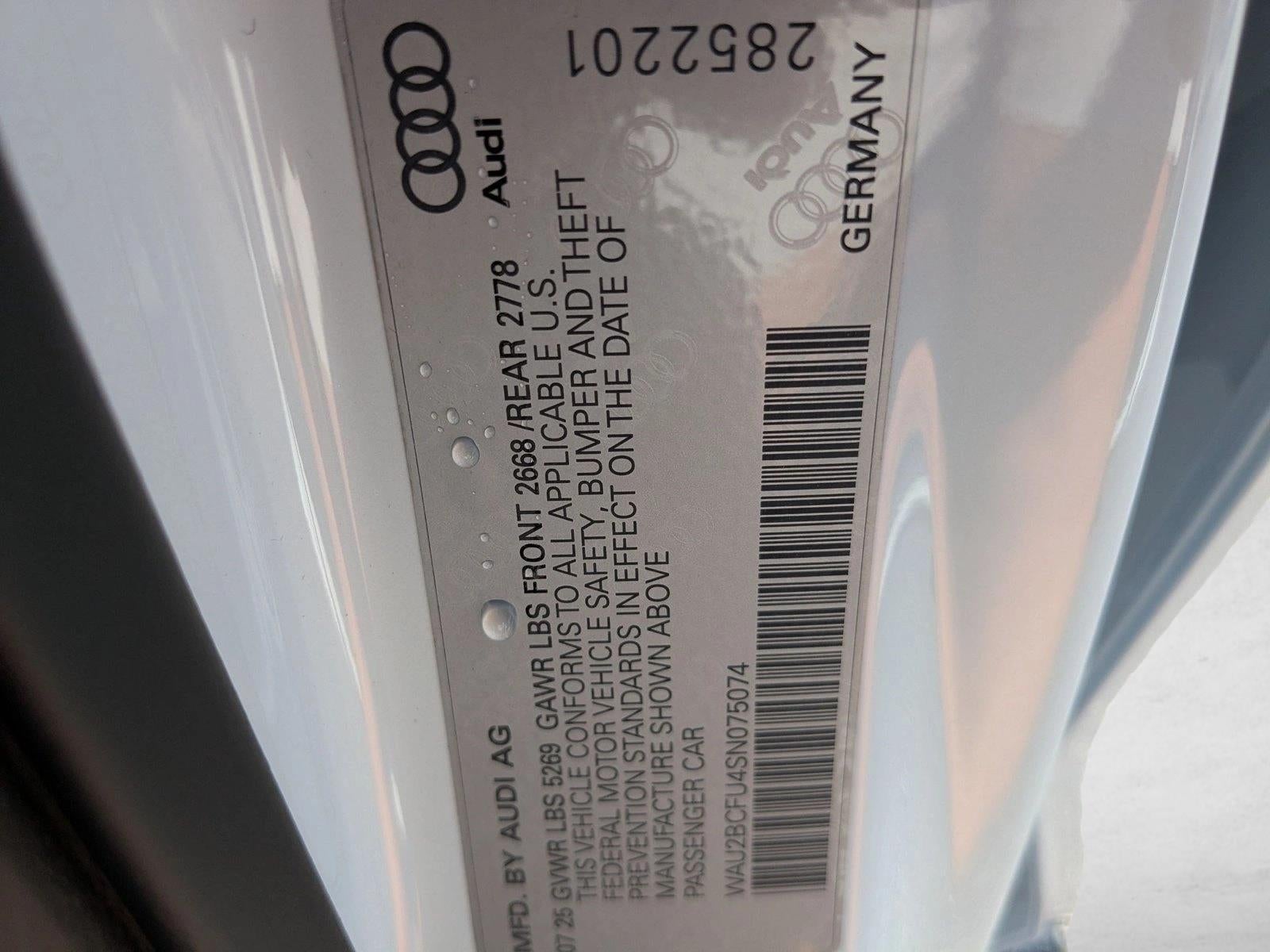 2025 Audi A5 Premium Plus 2.0 TFSI quattro