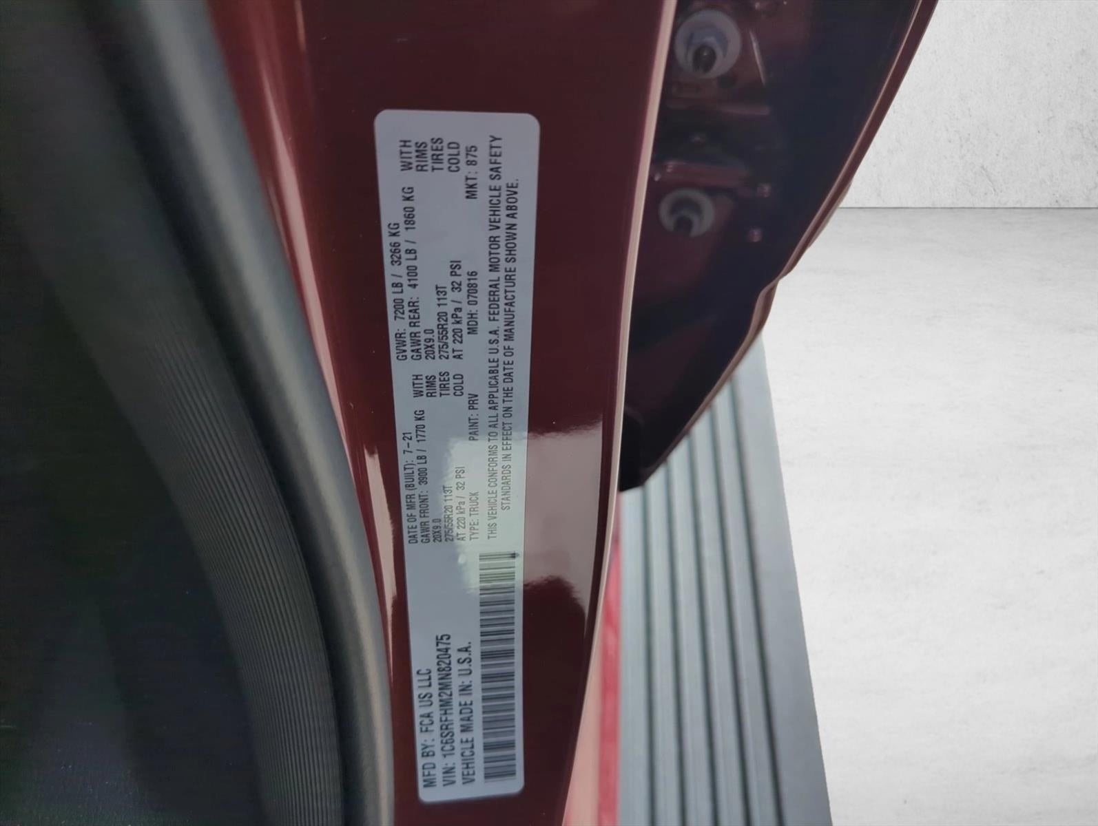 2021 RAM 1500 Limited 4x4 Crew Cab 5'7" Box