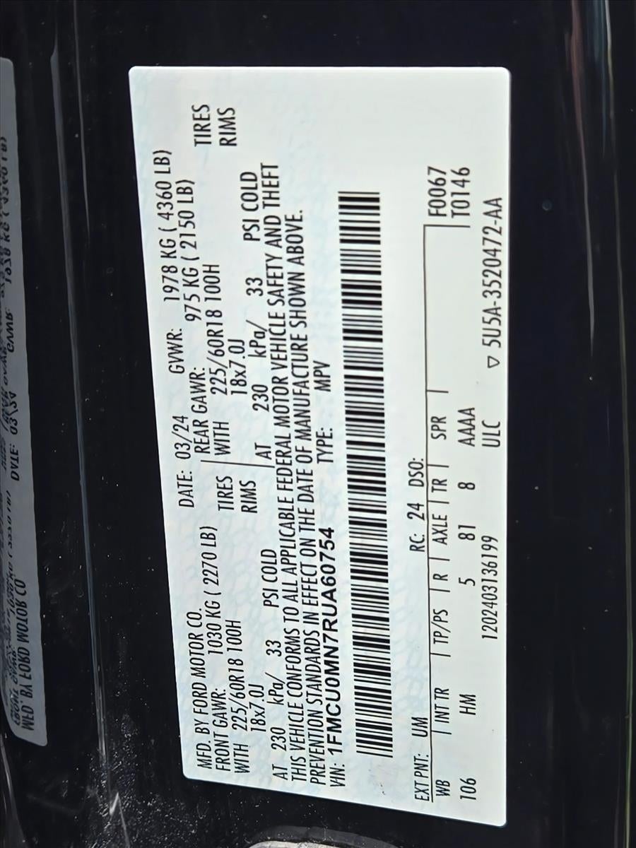 2024 Ford Escape ST-Line FWD