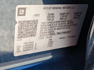 2021 Chevrolet Silverado 1500 Crew Cab Short Box 4-Wheel Drive RST