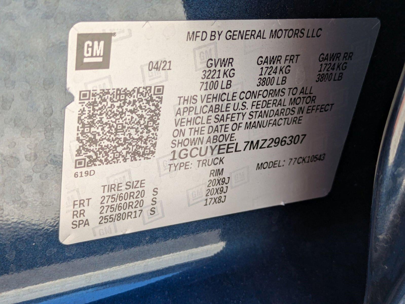 2021 Chevrolet Silverado 1500 Crew Cab Short Box 4-Wheel Drive RST