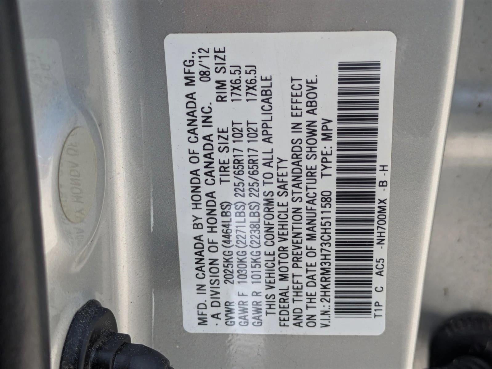 2012 Honda CR-V EX-L 2WD