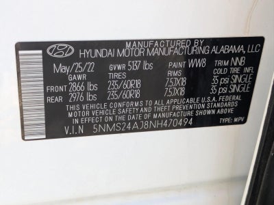 2022 Hyundai SANTA FE SEL FWD