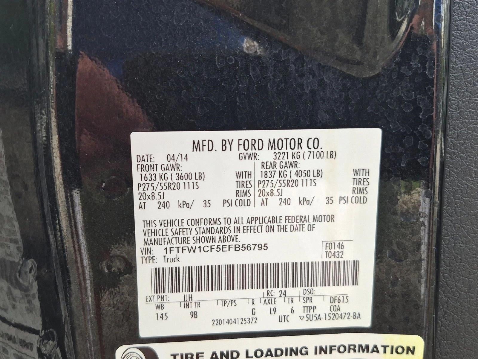 2014 Ford F-150 2WD SuperCrew 5-1/2 Ft Box Platinum