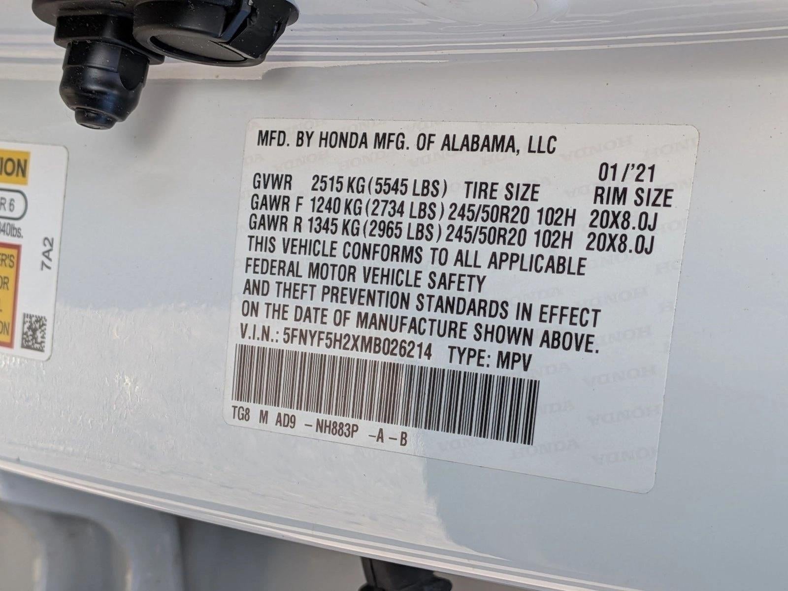 2021 Honda Pilot Special Edition 2WD