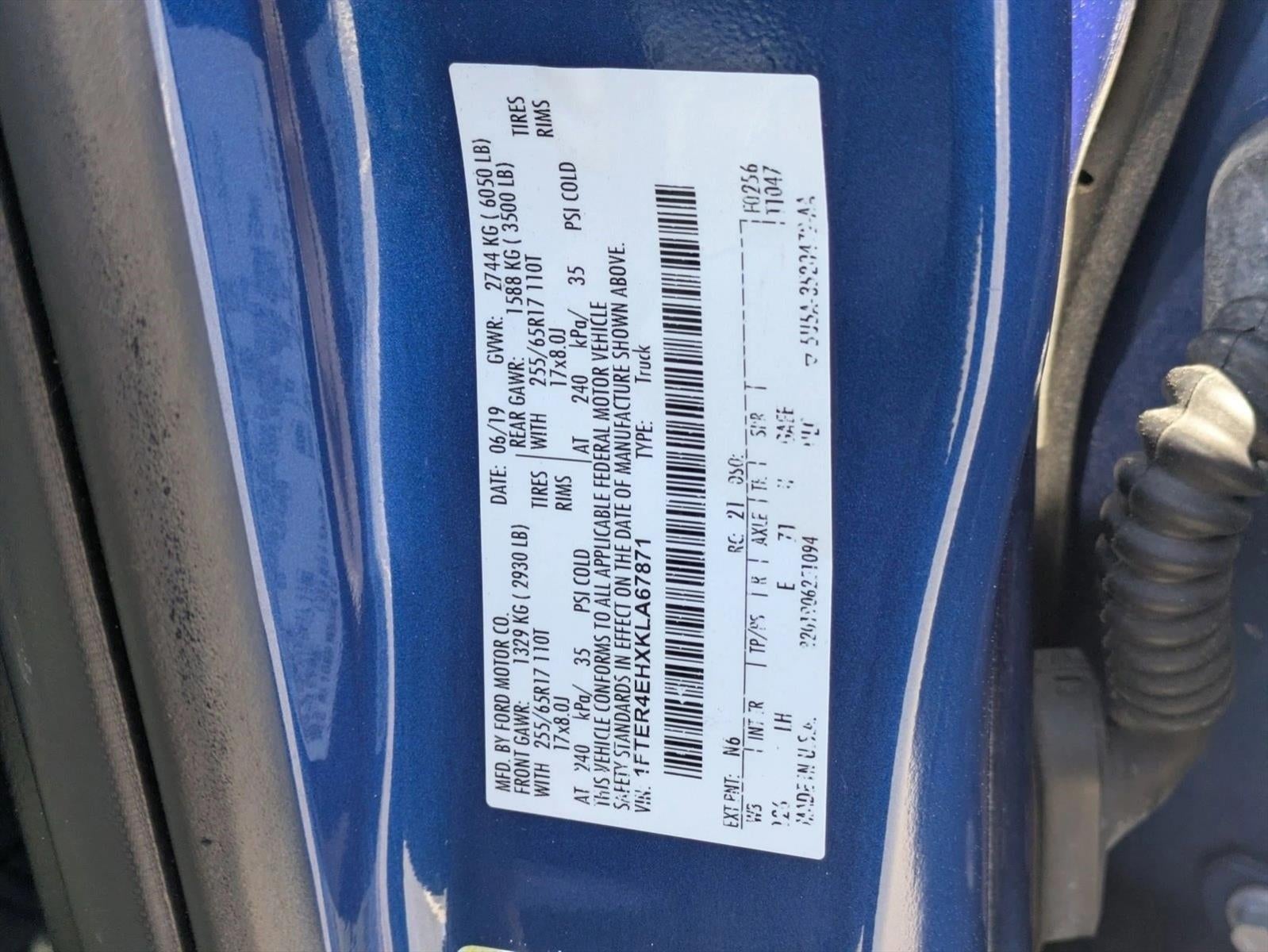 2019 Ford Ranger XL 2WD SuperCrew 5' Box