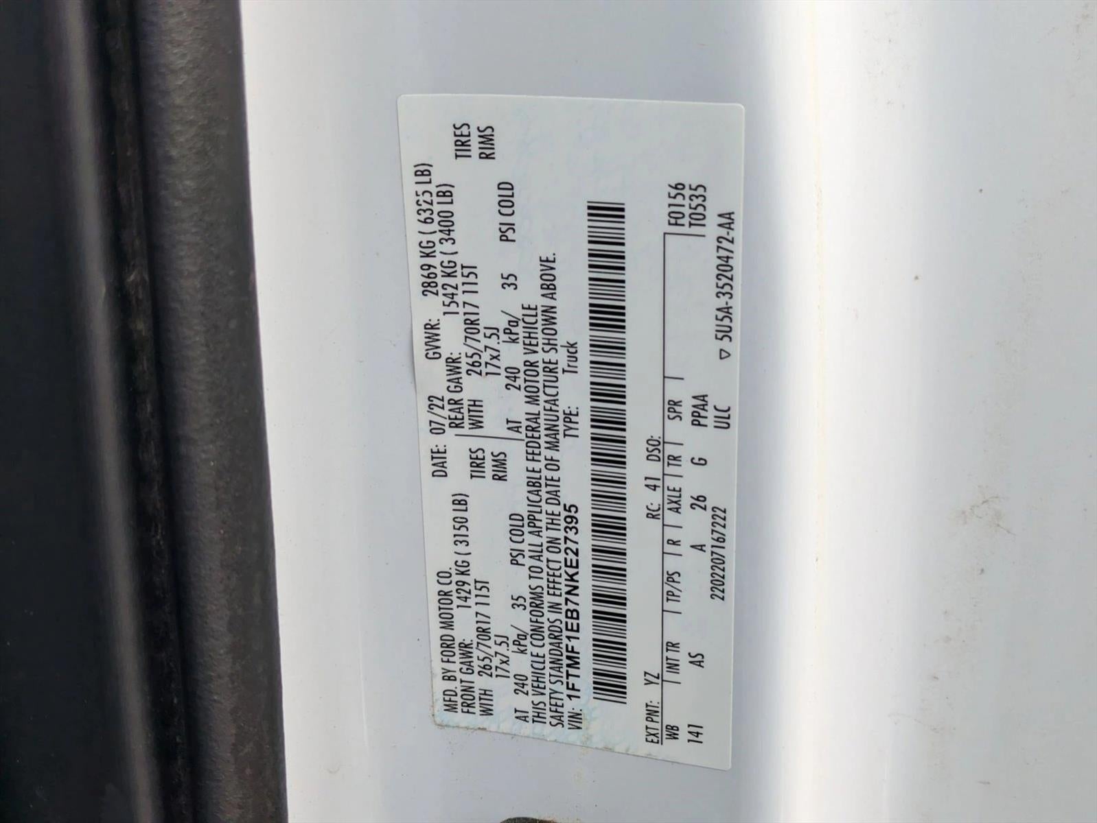 2022 Ford F-150 XL 4WD Reg Cab 6.5' Box