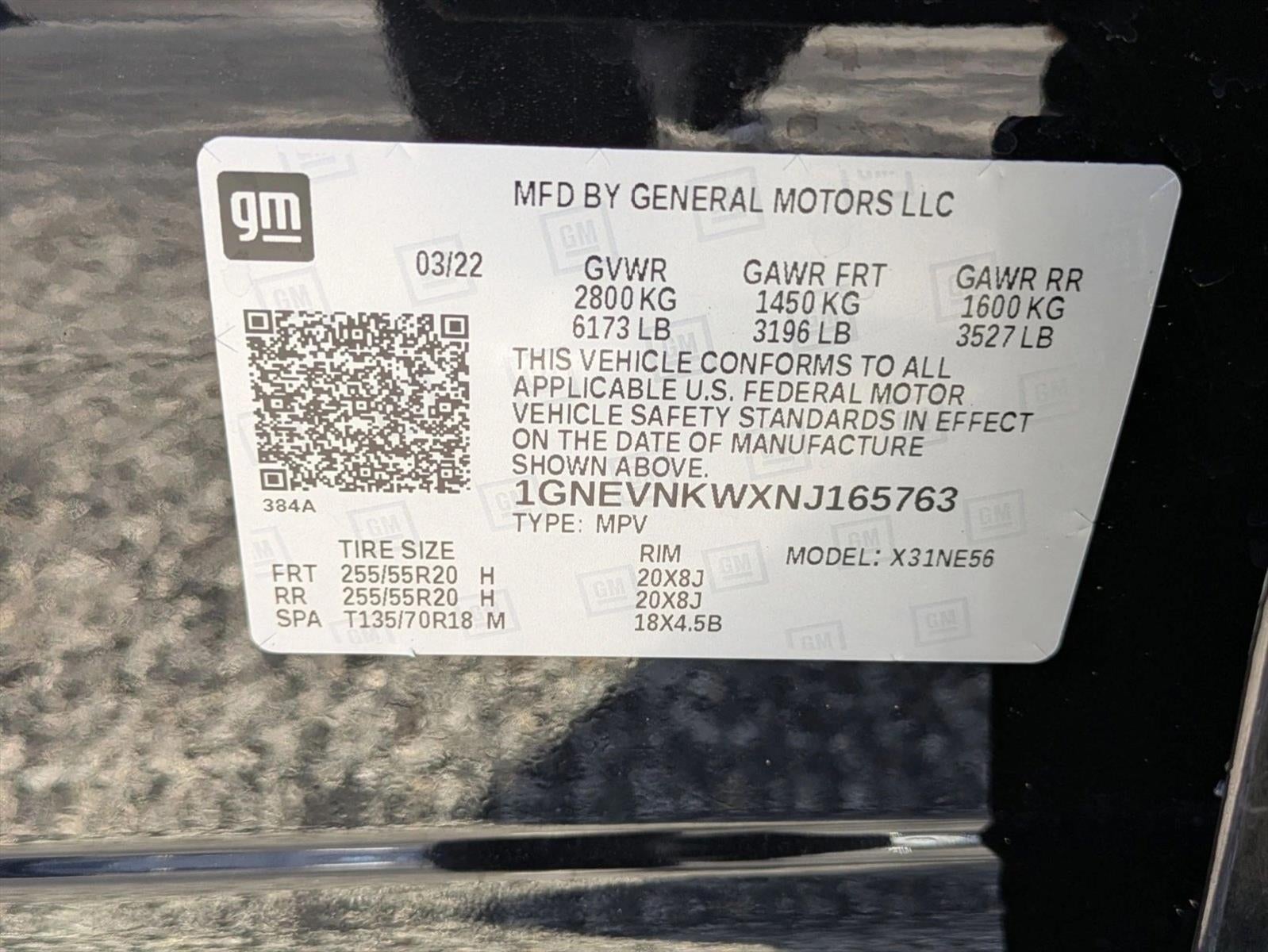 2022 Chevrolet Traverse AWD 2LZ