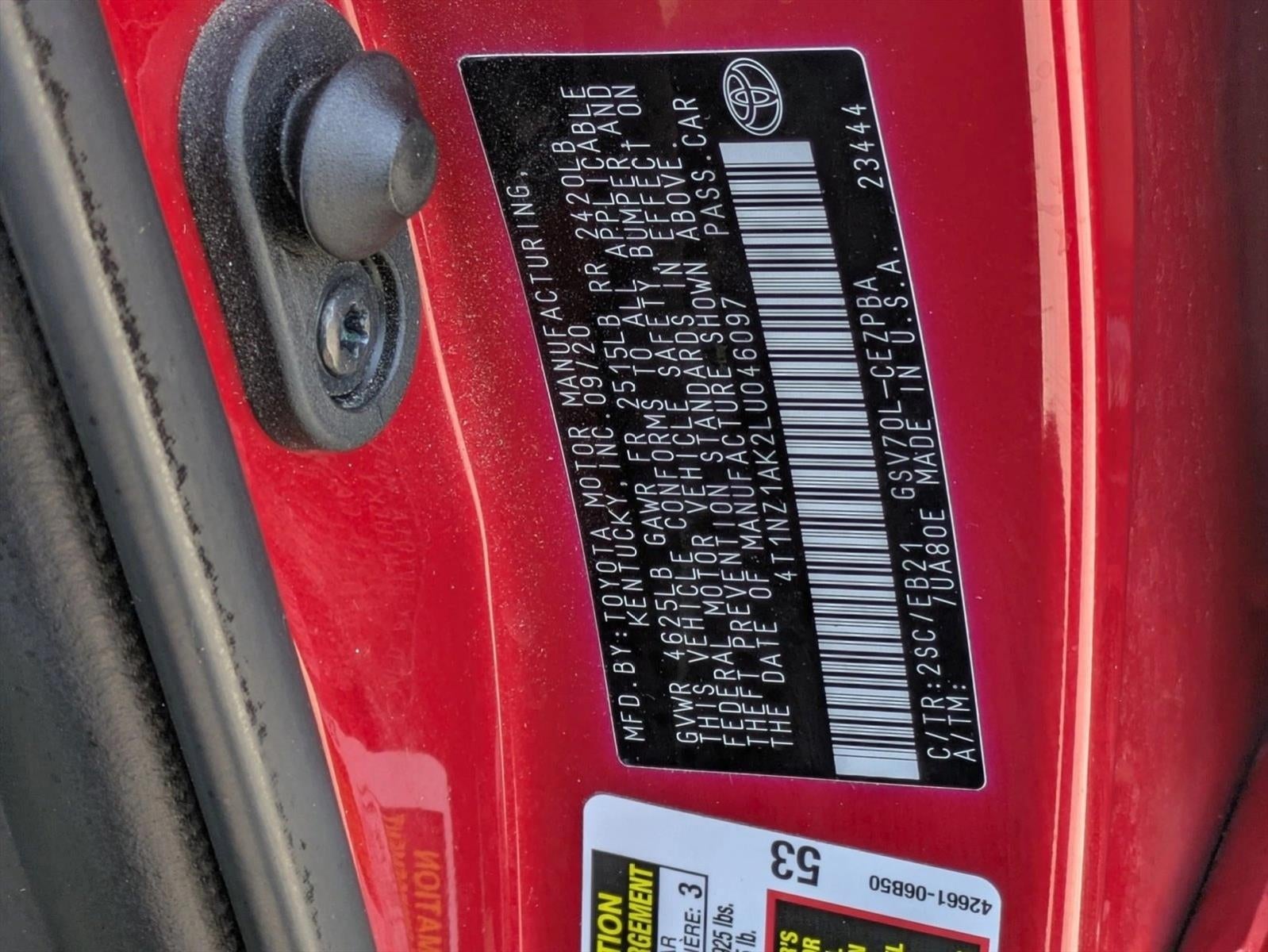 2020 Toyota Camry TRD V6 Auto (Natl)
