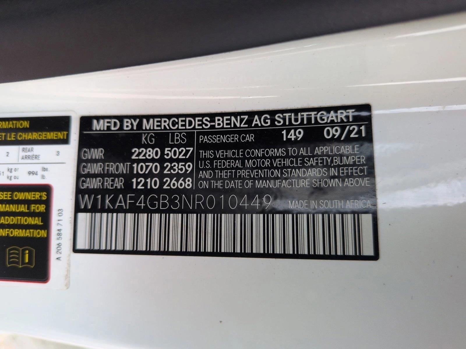 2022 Mercedes-Benz C-Class C 300 Sedan