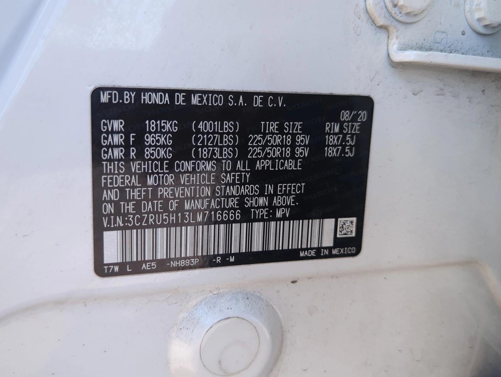 2020 Honda HR-V Sport 2WD CVT