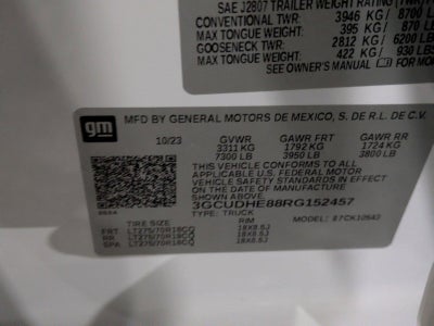 2024 Chevrolet Silverado 1500 Crew Cab Short Box 4-Wheel Drive ZR2