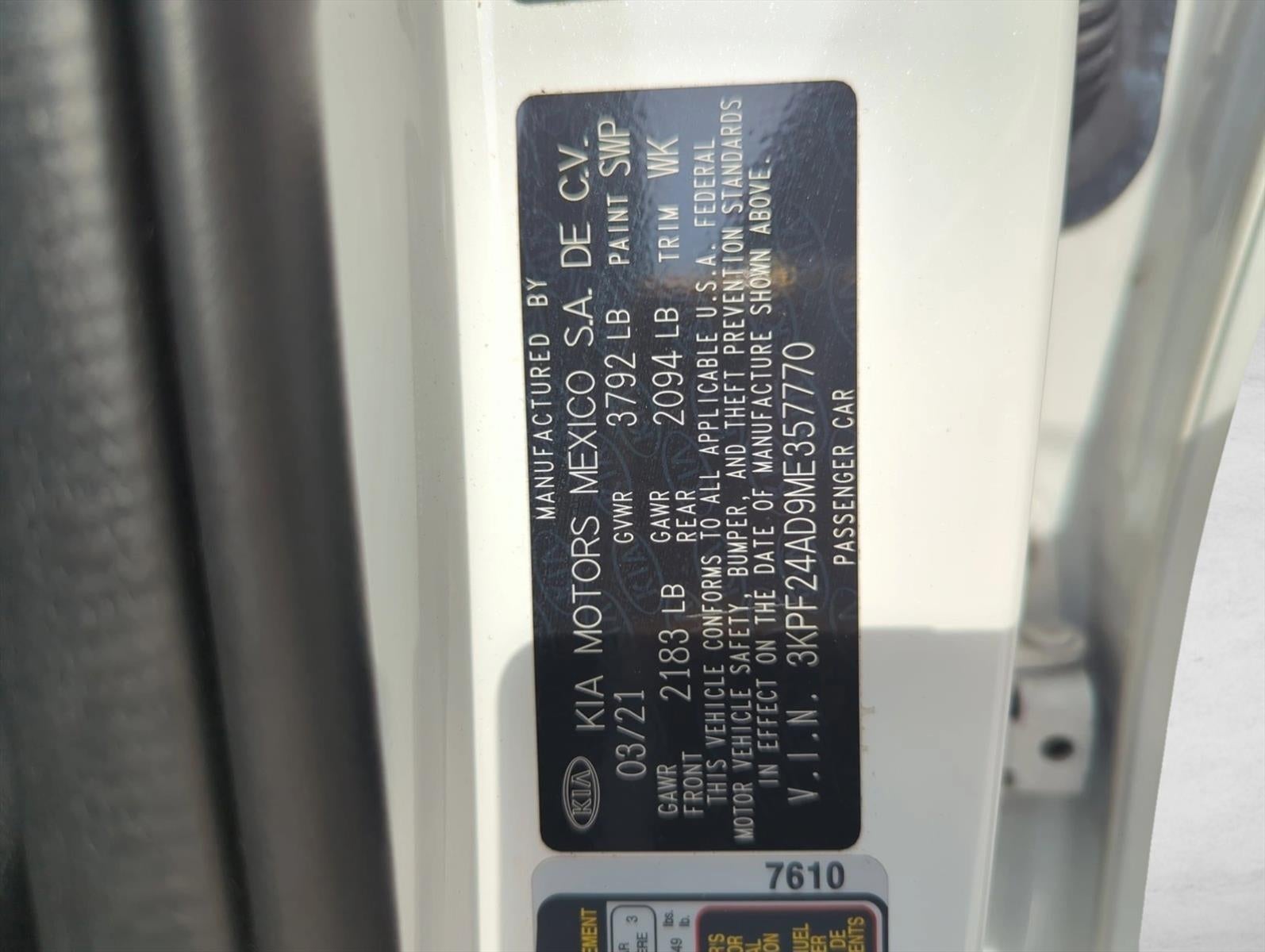 2021 Kia Forte LXS IVT
