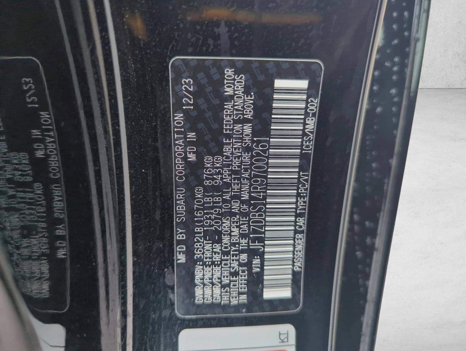 2024 Subaru BRZ tS Manual