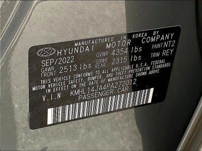 2023 Hyundai SONATA SEL 2.5L *Ltd Avail*