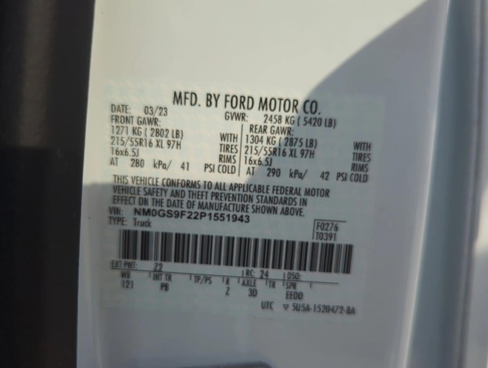 2023 Ford Transit Connect Wagon XLT LWB w/Rear Symmetrical Doors