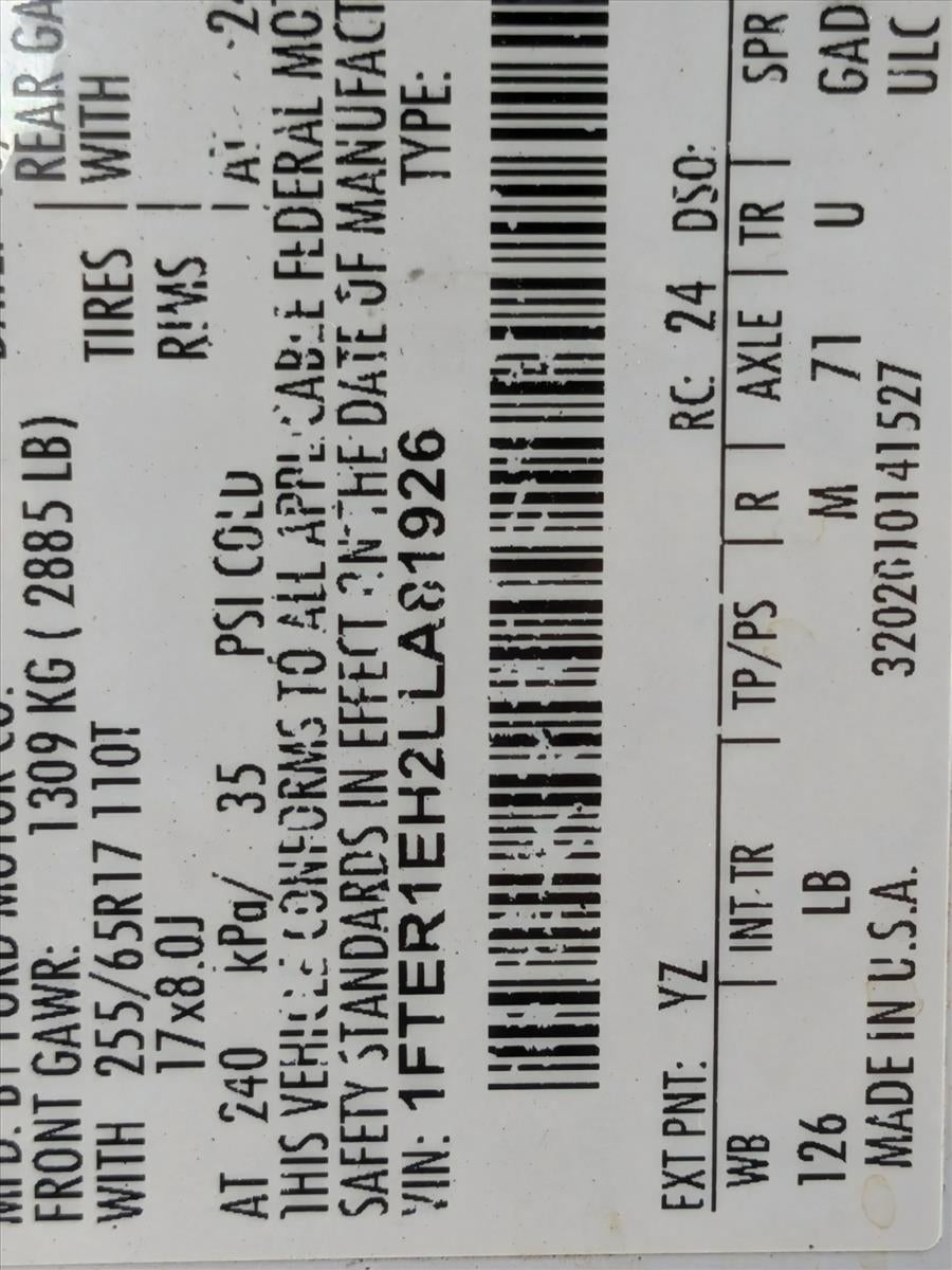 2020 Ford Ranger XLT 2WD SuperCab 6' Box