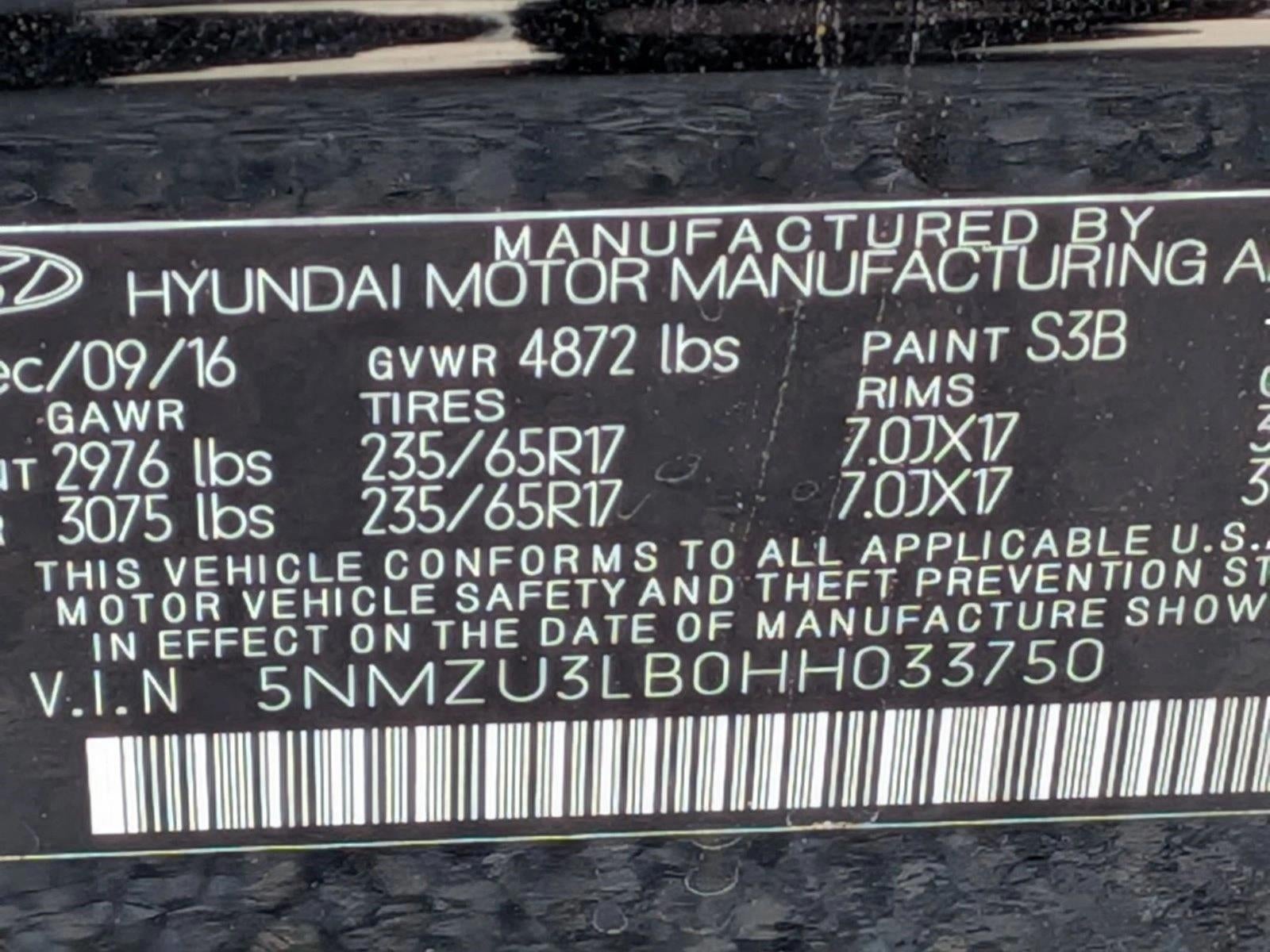 2017 Hyundai Santa Fe Sport 2.4L Auto