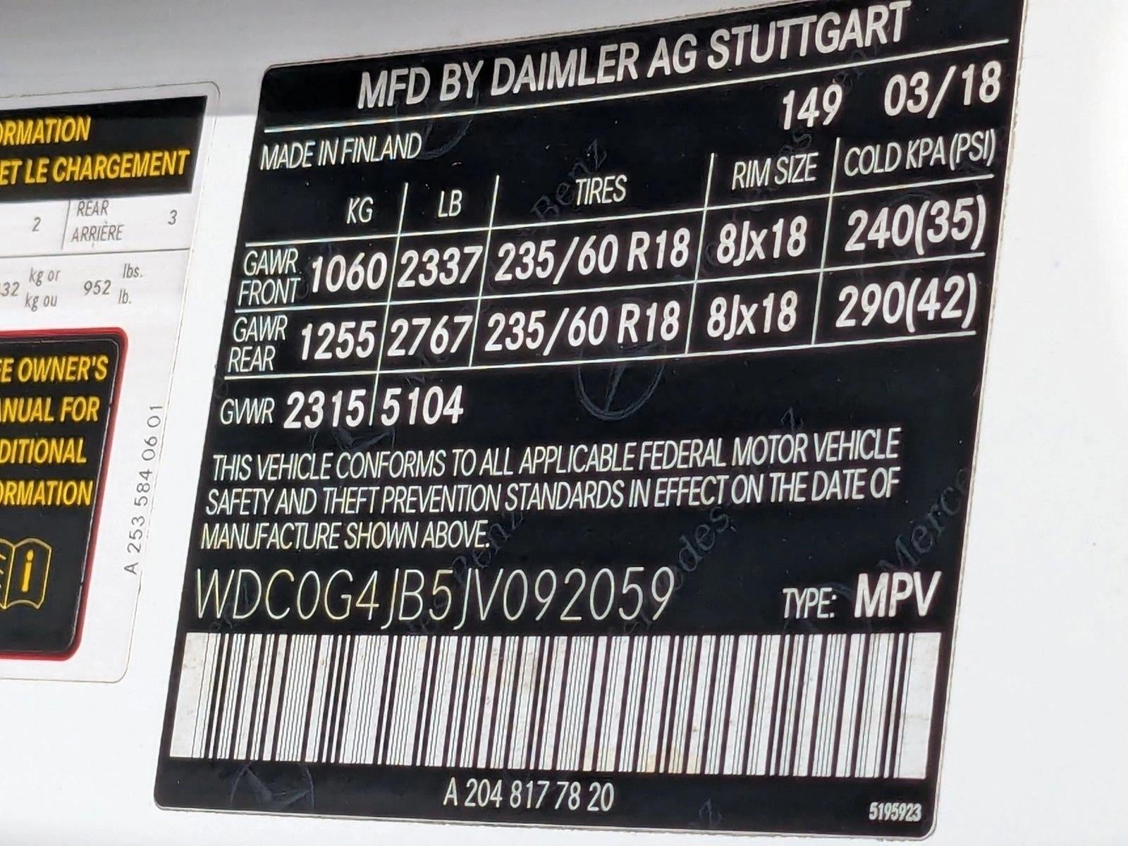 2018 Mercedes-Benz GLC GLC 300 SUV