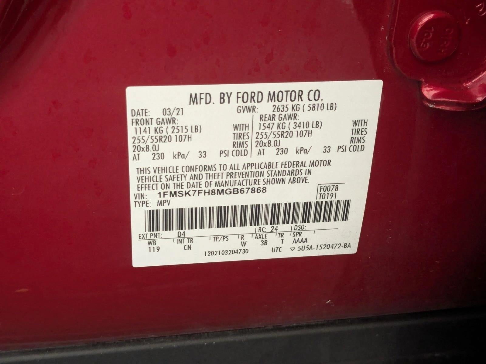 2021 Ford Explorer Limited RWD