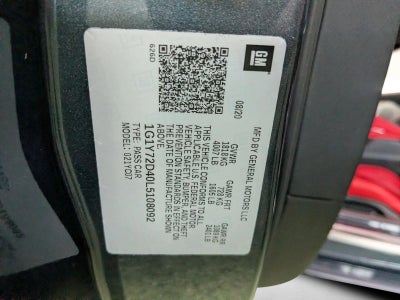 2020 Chevrolet Corvette Stingray Coupe 2LT