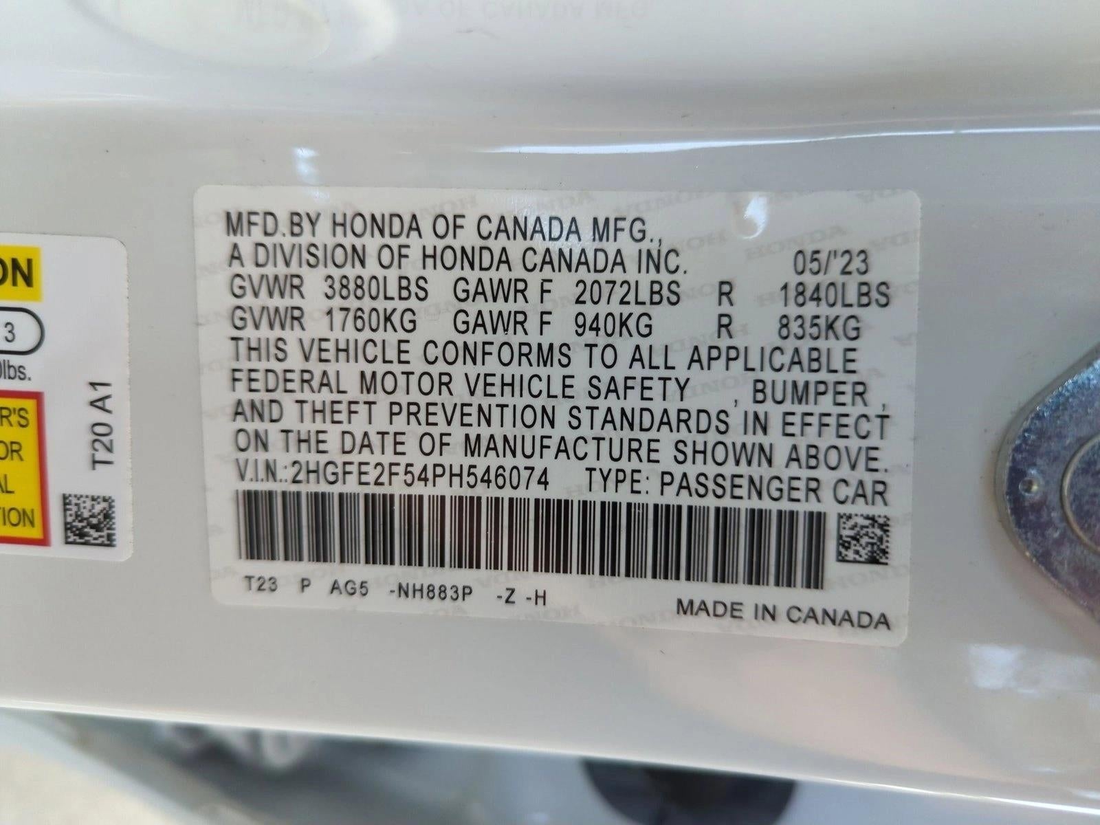 2023 Honda Civic Sedan Sport CVT