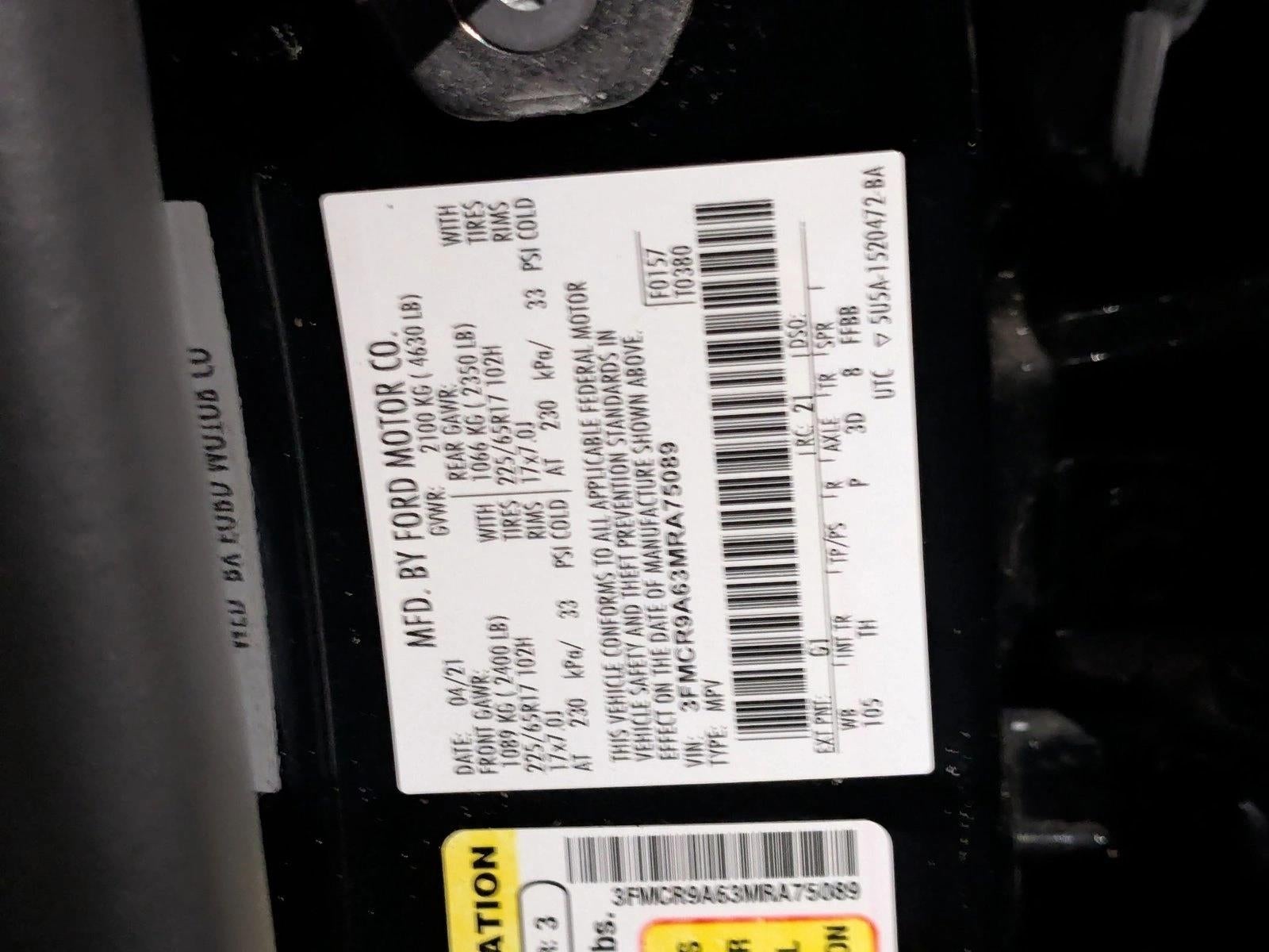 2021 Ford Bronco Sport Base 4x4