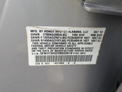 2013 Honda Pilot 2WD EX-L