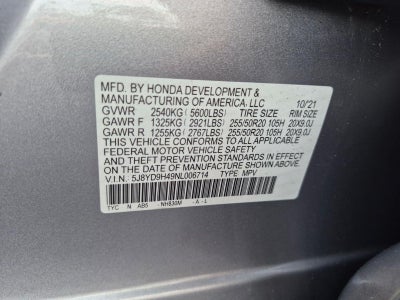 2022 Acura MDX FWD w/Technology Package
