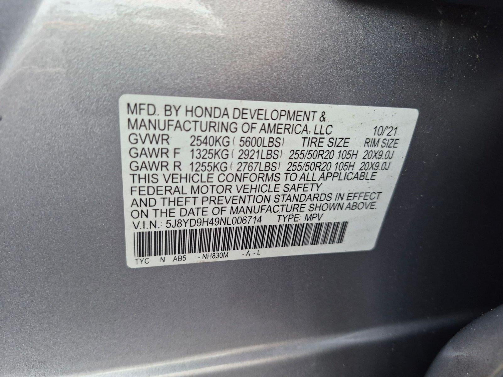 2022 Acura MDX FWD w/Technology Package